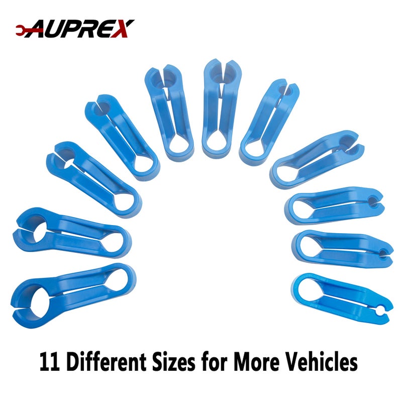 AUPREX 11 PCS AC/Fuel Line Disconnect Removal Tool Set for Ford and Others  Transmission Oil Cooler Line Quick Disconnect Kit from 3/16 to 7/8 Inch - Image 3
